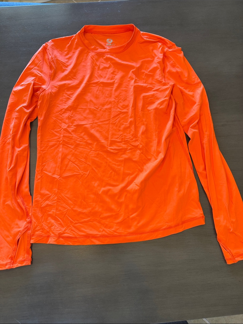 Bright Orange Long-Sleeve Women's Performance Top